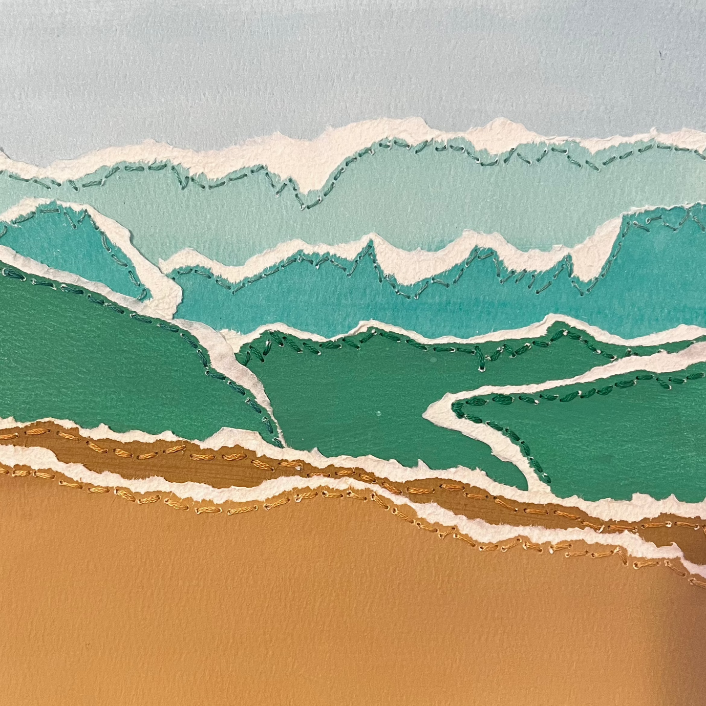 Sewn:  Abstract Seascape